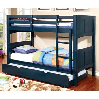 Furniture of America  Pice Transitional Twin/Full 2-piece Bunk Bed Set (Blue)