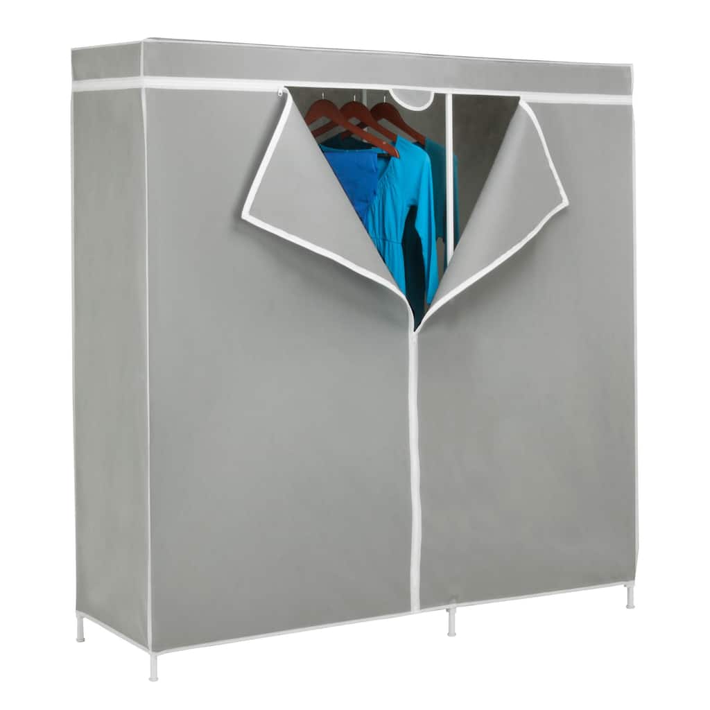 Honey-Can-Do WRD-03746 60-inch Square Frame Wardrobe