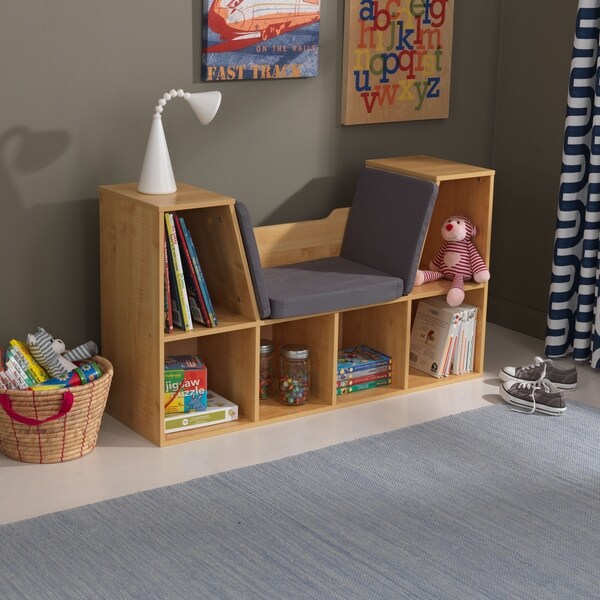 kidkraft bookcase with reading nook