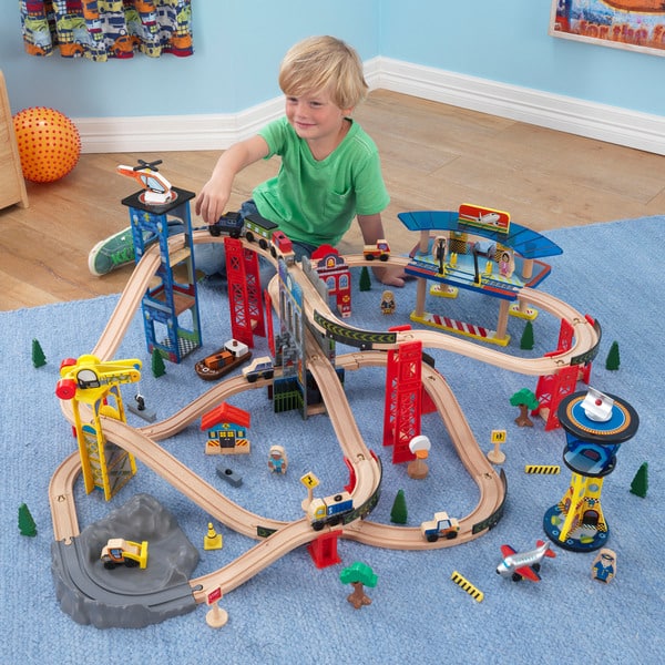 kidkraft super highway train set