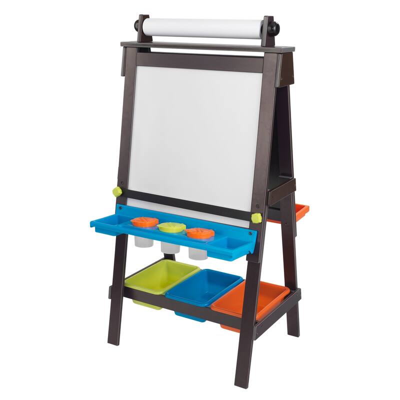 KidKraft Espresso Storage Easel
