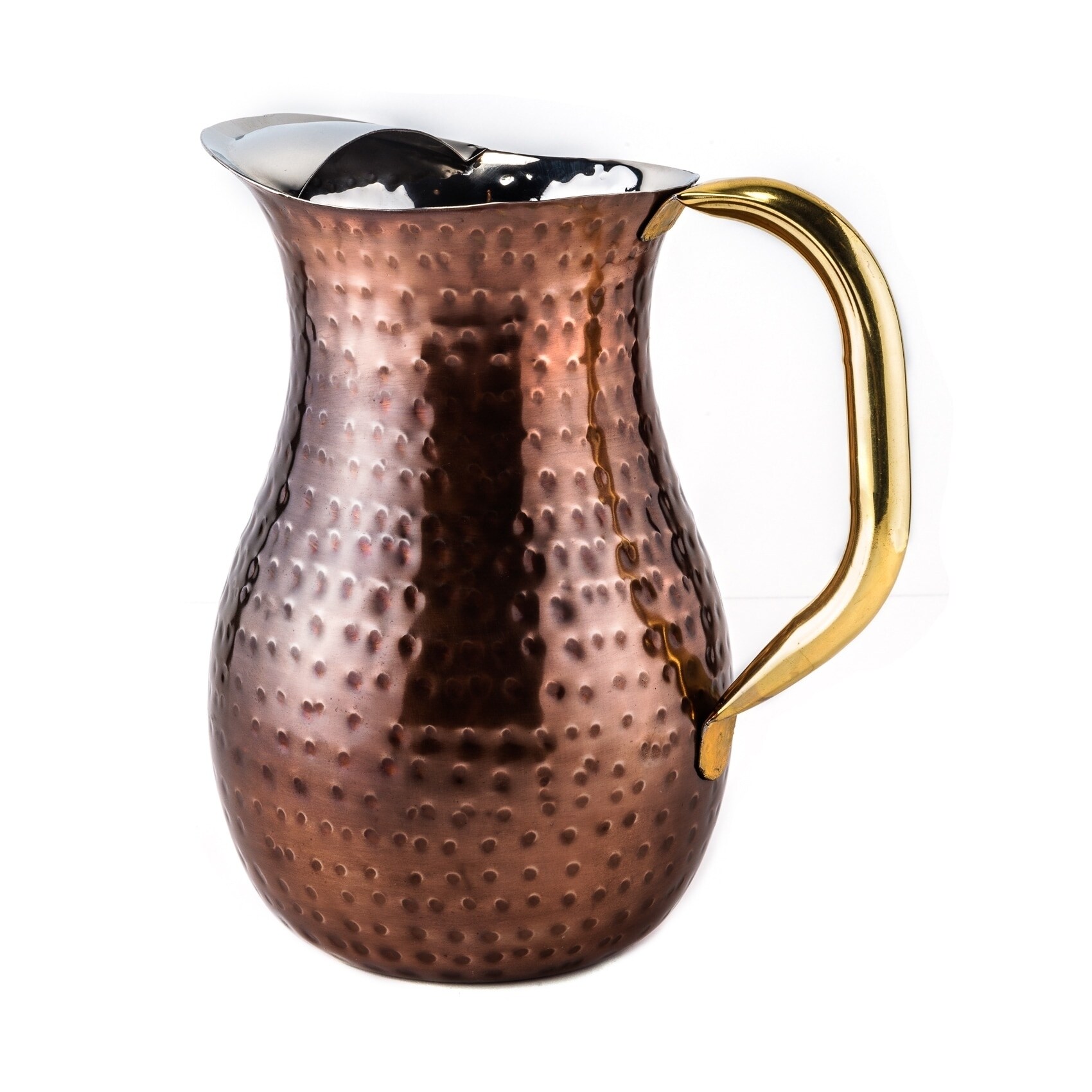 2 X Copper hammered Water glass big water Serving Glass FREE SHIPPING