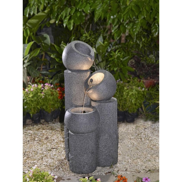 Multi tier Bowls Fountain with LED Light   17360874  