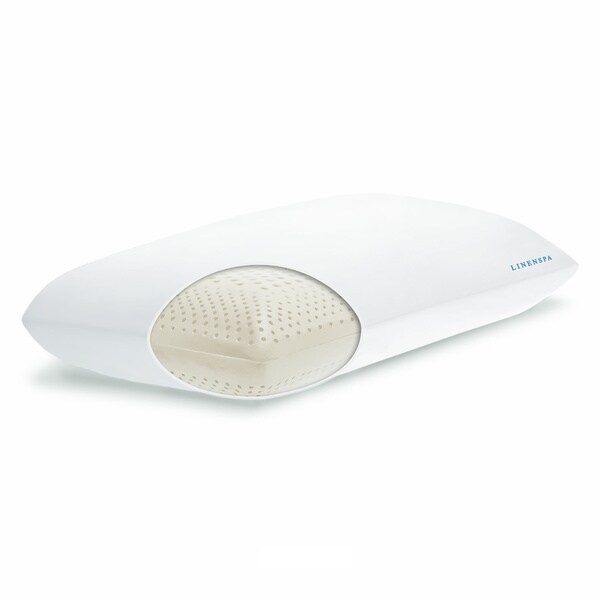 Linenspa Dual Zone Molded Memory Foam Pillow with Washable Cover