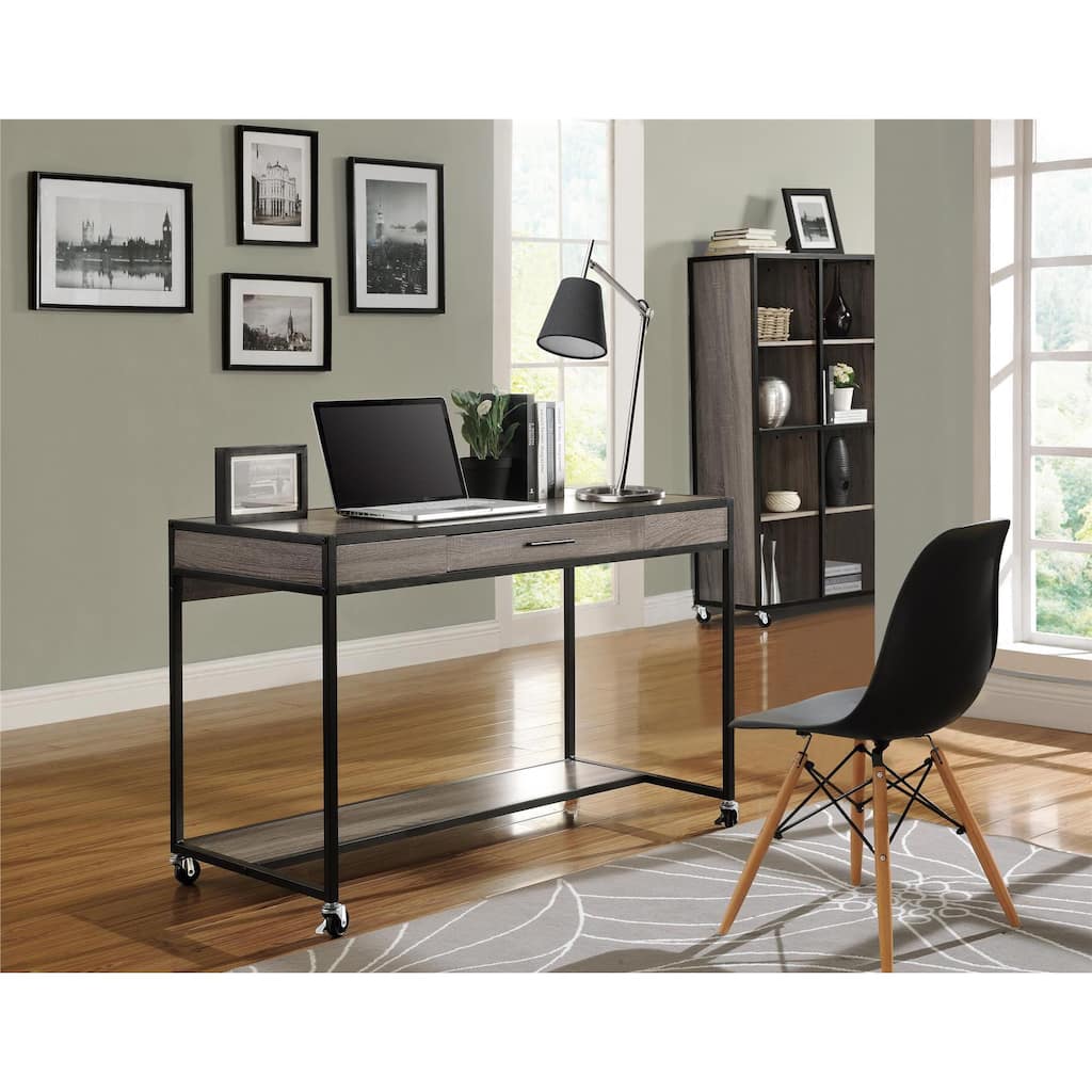 Ameriwood Home Mason Ridge Mobile Desk with Metal Frame