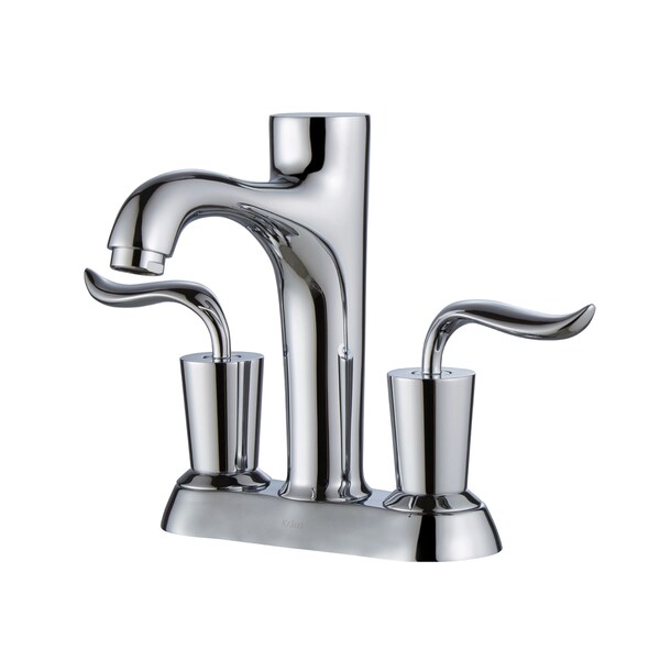 KRAUS Coda 4-inch Centerset Two-Handle Bathroom Faucet in Oil Rubbed ...