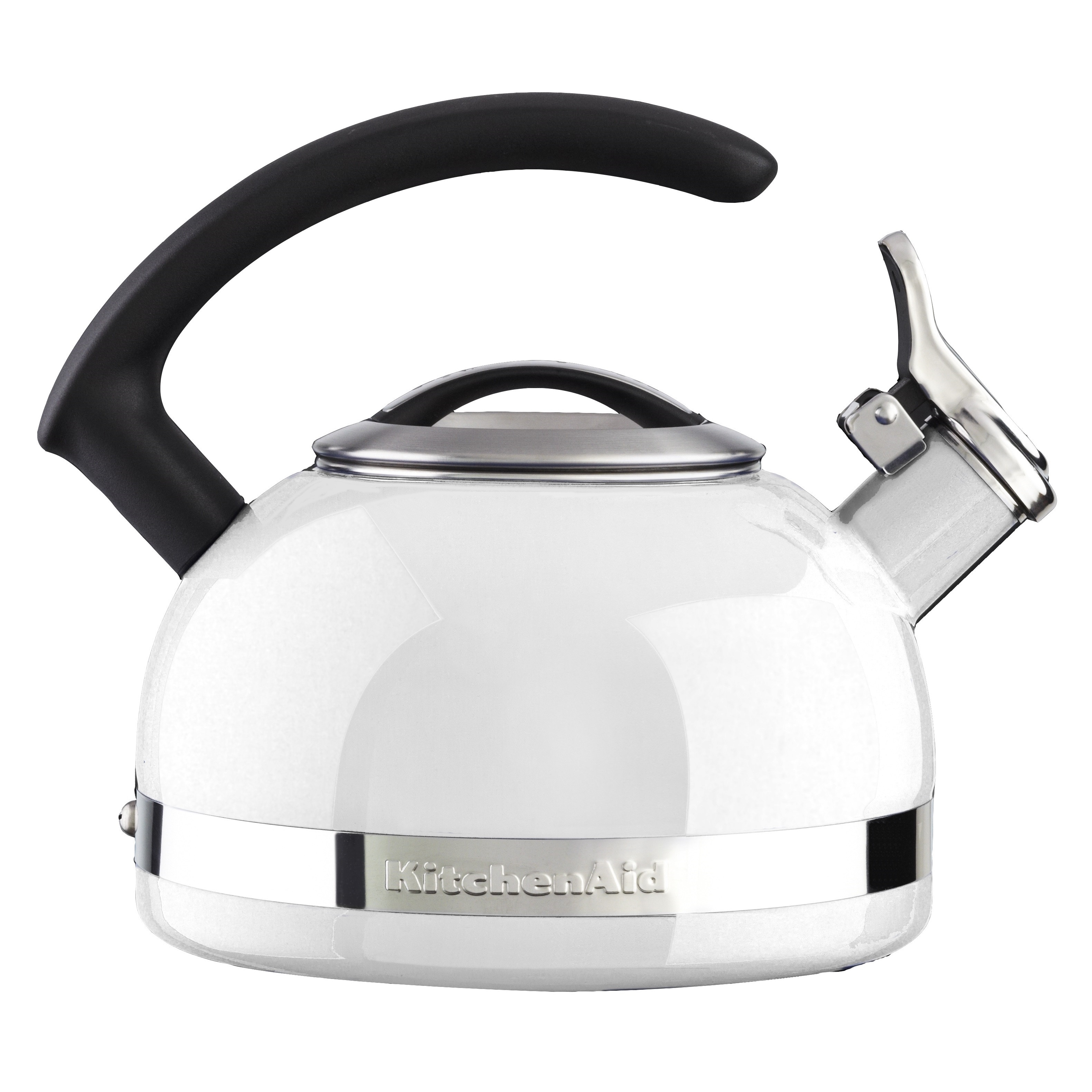 Shop Kitchenaid Kten20cbwh White 2 Quart Porcelain Enamel Kettle