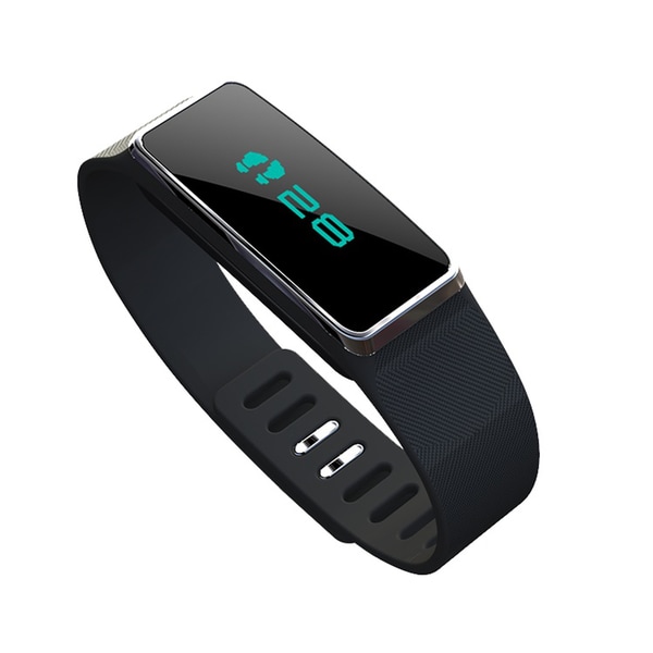 Sports Bracelet Pedometer in Black with BlueTooth