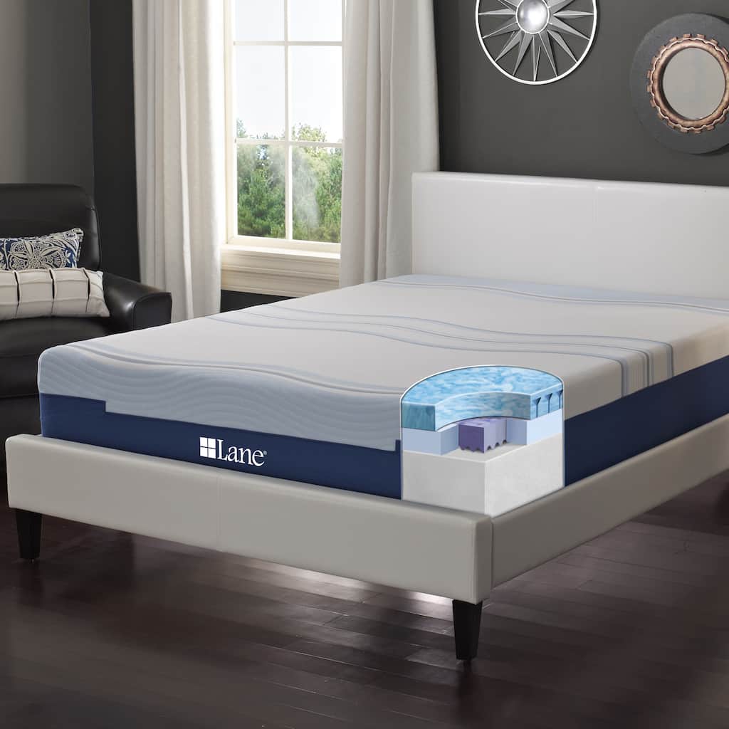 LANE 12-inch Flex Gel Foam Mattress with Pillow