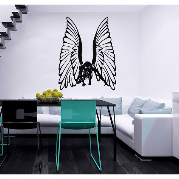 Angel Wings Vinyl Sticker Wall Art - Bed Bath & Beyond - 10245965
