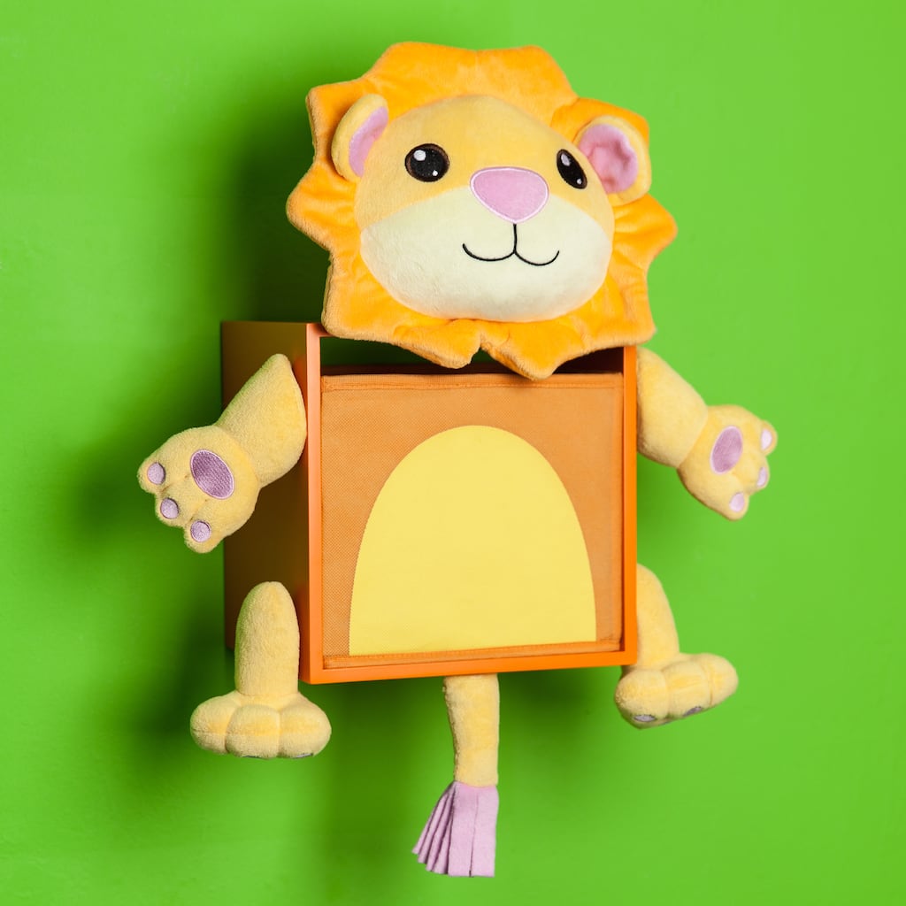 Danya B. Plush Lion Kids Wall Storage Bin