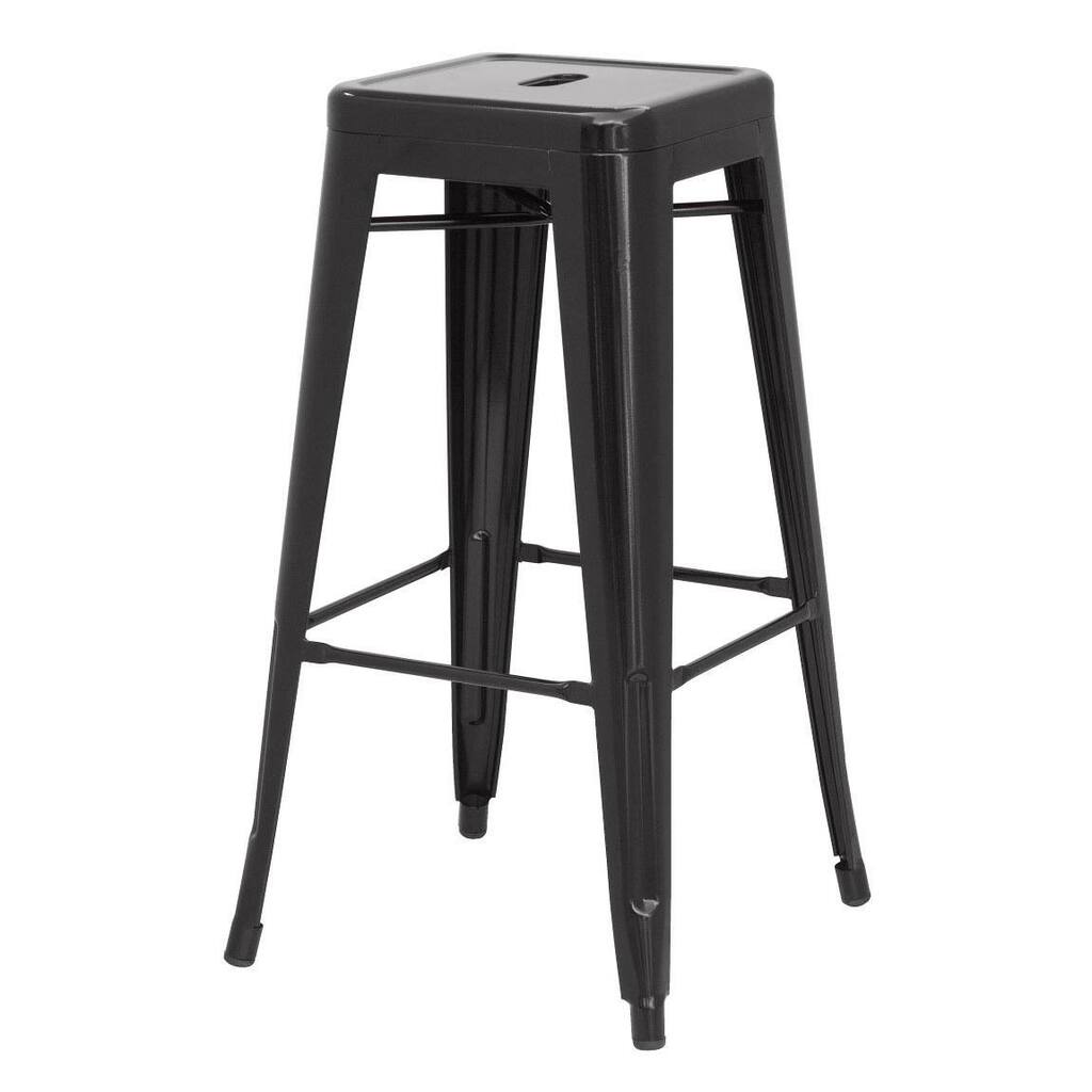 Metropolis Metal Backless Bar Stool (Set of 2)