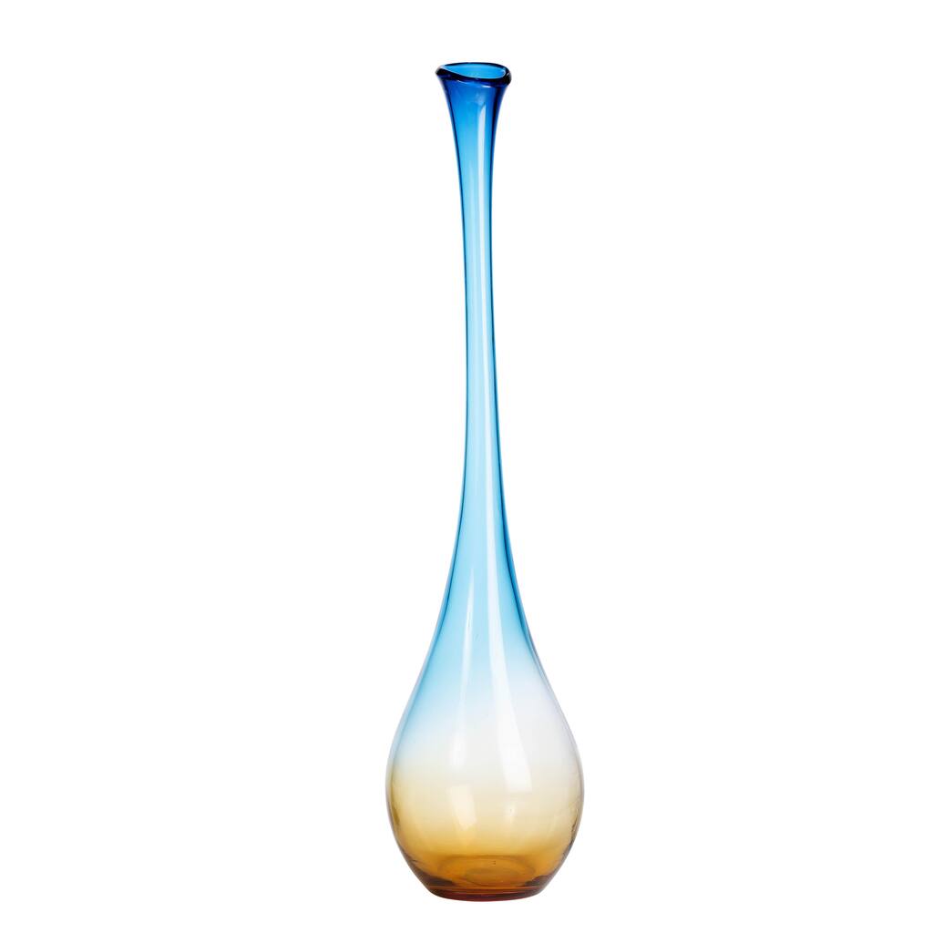 Aurelle Home Clear Sky Glass Vase - N/A