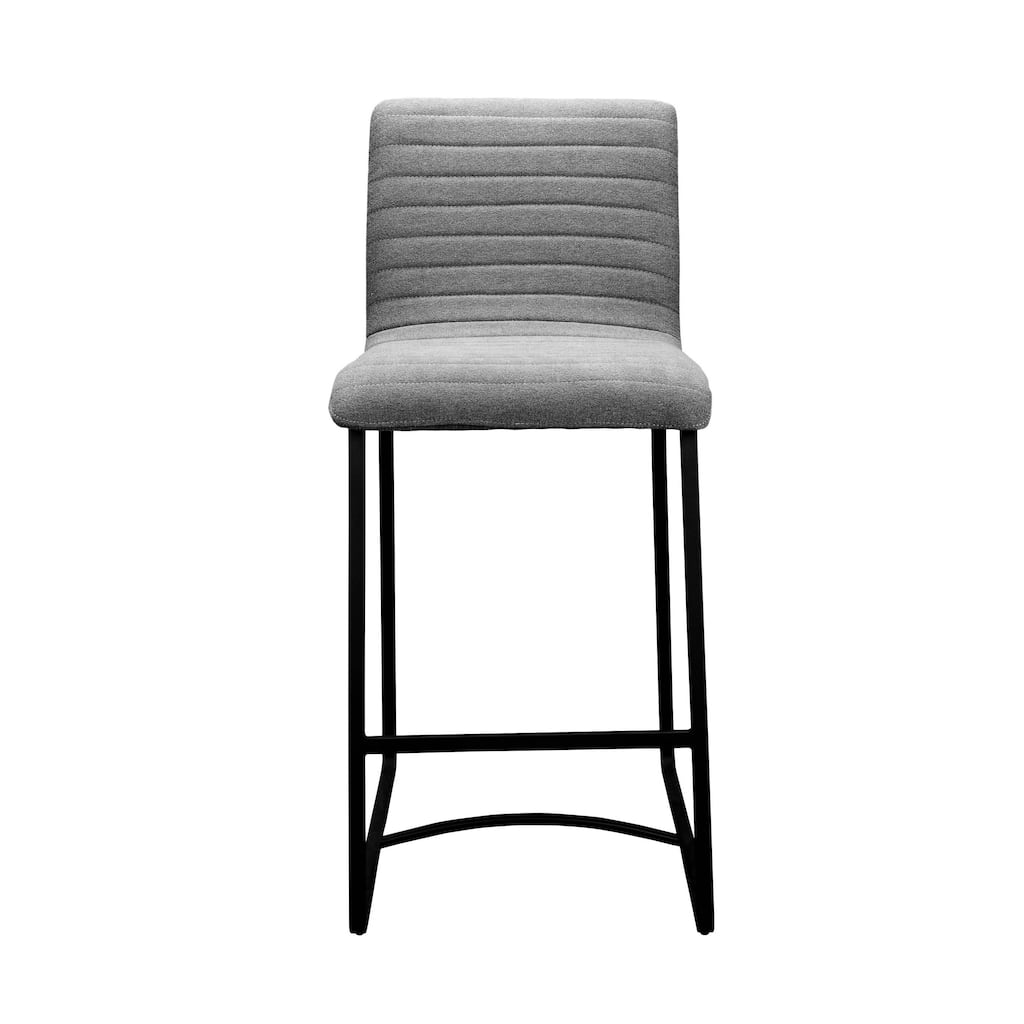 Aurelle Home Mid-century Modern Grey Bar Stool