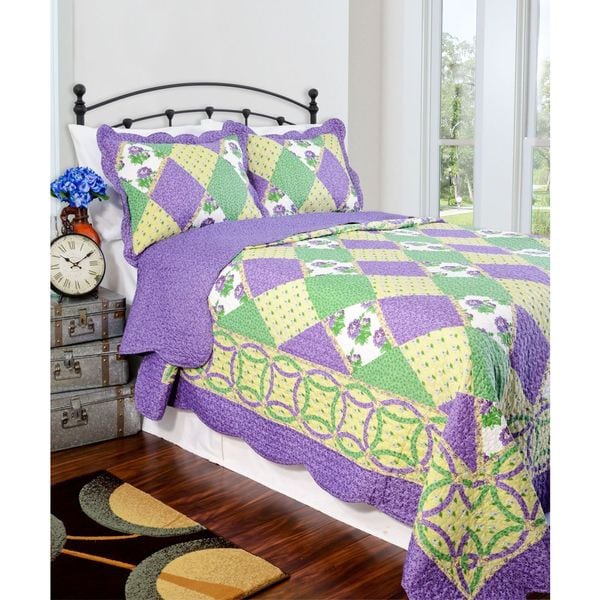 Slumber Shop Julia Reversible 3-piece Quilt Set
