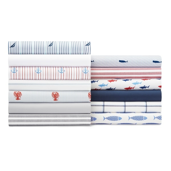 Nautica Cotton Percale Deep Pocket Sheet Sets