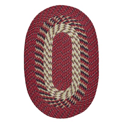 Better Trends Country Braid Collection 2-Piece Set Durable & Stain Resistant Reversible Chair Pads with Ties