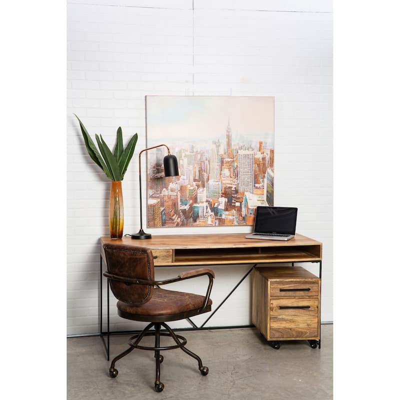 Aurelle Home Carlisle Farmhouse Wood Desk
