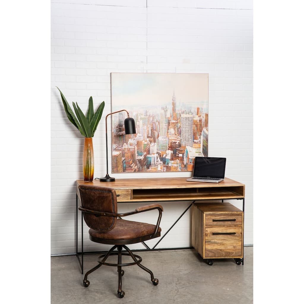 Aurelle Home Carlisle Farmhouse Wood Desk