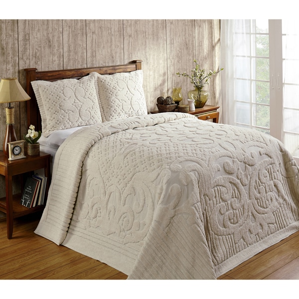 Ashton 100-percent Cotton Chenille Super Soft and Plush Bedspread