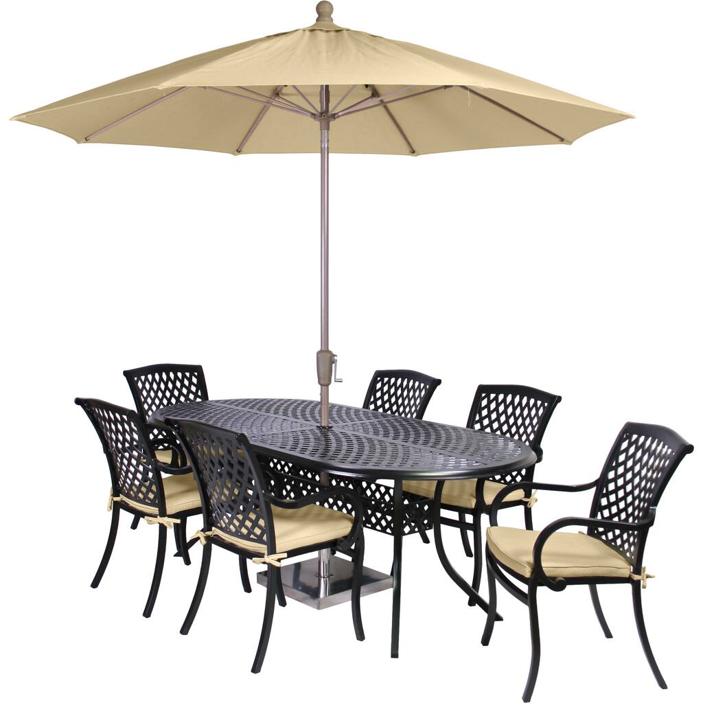 MIYU Furniture Princeton Collection 9-piece Dining Set