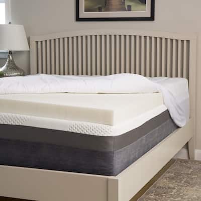 Slumber Perfect 3-inch Memory Foam Topper with 1.5-inch Fiber Cover