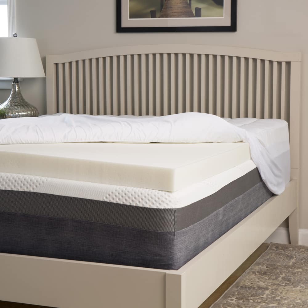 Slumber Perfect 3-inch Memory Foam Topper with 1.5-inch Fiber Cover
