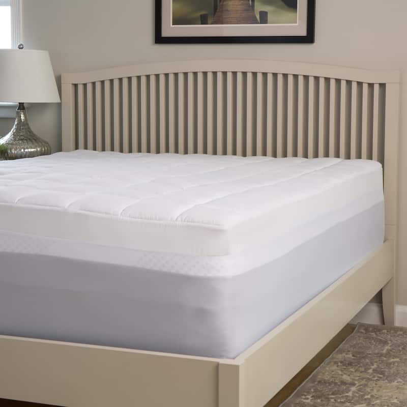 Slumber Perfect 3-inch Memory Foam Topper with 1.5-inch Fiber Cover