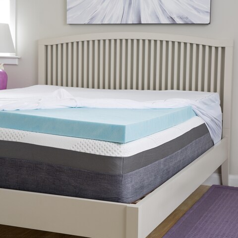 Slumber Perfect 3-inch Gel Memory Foam Topper with Egyptian Cotton Cover