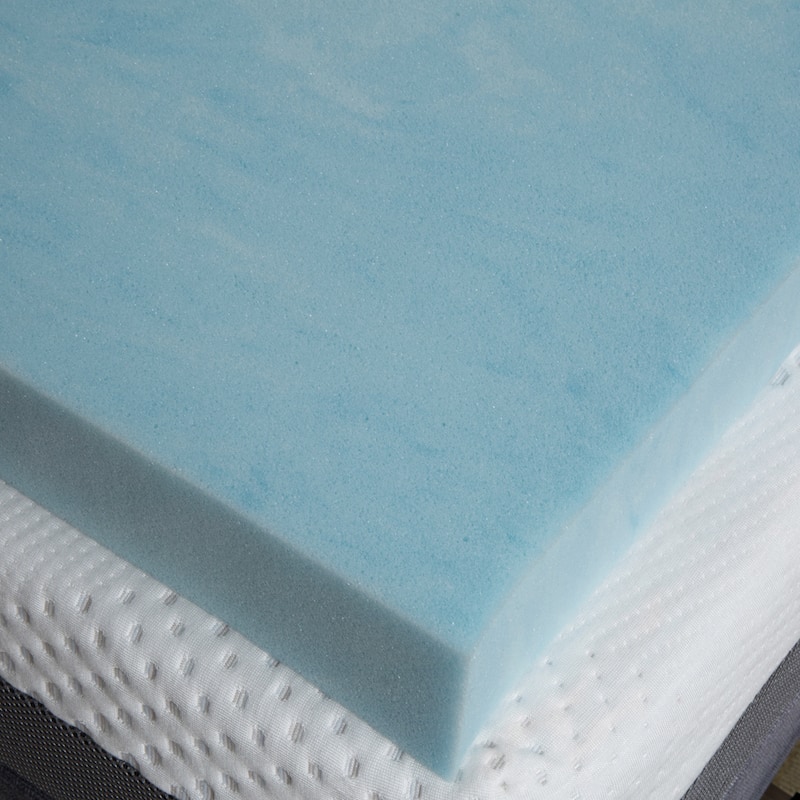 Slumber Perfect 3-inch Gel Memory Foam Topper with 1.5-inch Fiber Cover