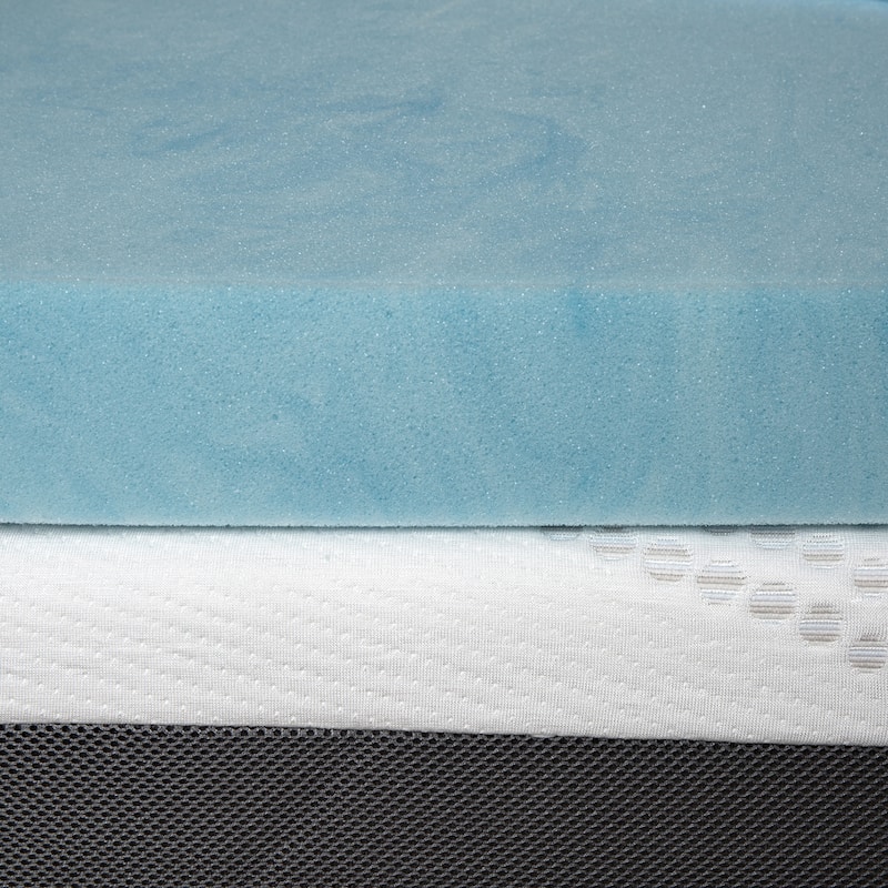 Slumber Perfect 3-inch Gel Memory Foam Topper with 1.5-inch Fiber Cover