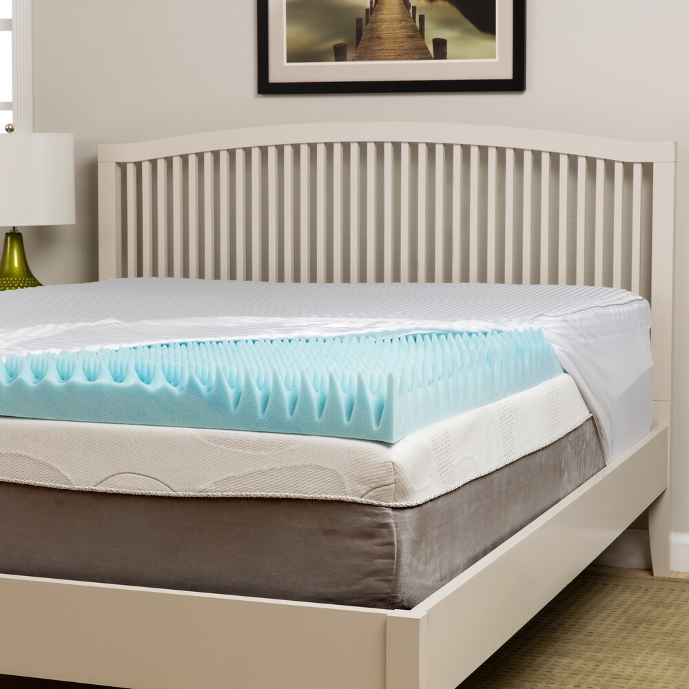 4 inch Foam Twin Bed Pad Mattress Egg Crate Overlay Topper 72 L X 34 W X 4 Soft 