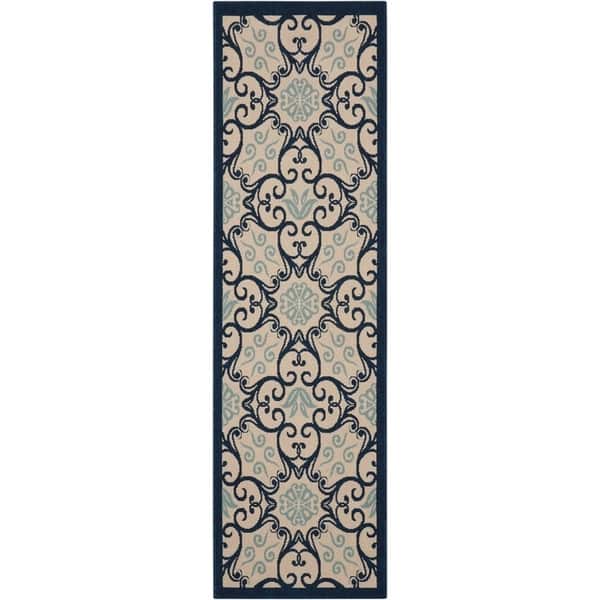 Nourison Caribbean Floral Geometric Indoor/Outdoor Area Rug