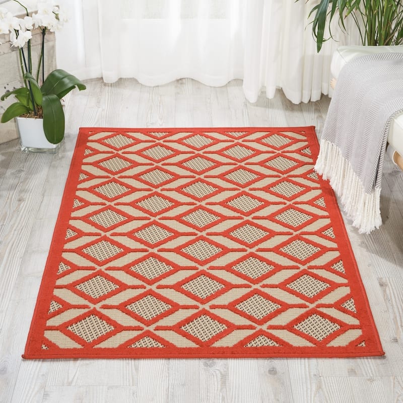 Nourison Aloha Geometric Indoor/Outdoor Area Rug