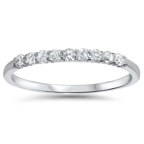 Bliss Diamond 14k White Gold 0.25 ct TDW Gold Diamond Wedding Ring