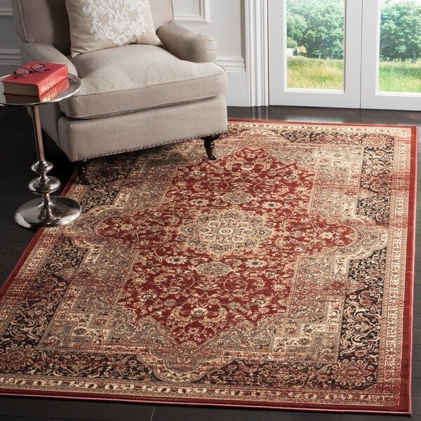 Safavieh Vintage Oriental Rust/ Black Distressed Rug - 9' x 12'
