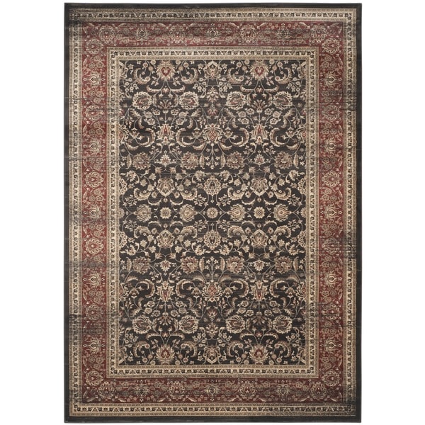 Safavieh Vintage Oriental Black/ Rust Distressed Rug - 9' x 12'
