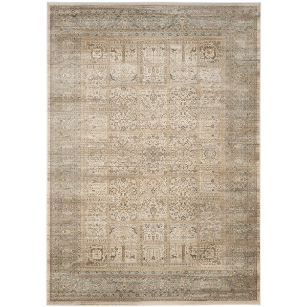 Safavieh Vintage Oriental Ivory/ Light Blue Distressed Rug (9' x 12