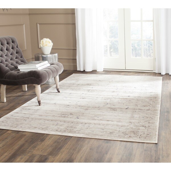 Safavieh Vintage Oriental Light Grey/ Ivory Distressed Rug - 9' x 12'