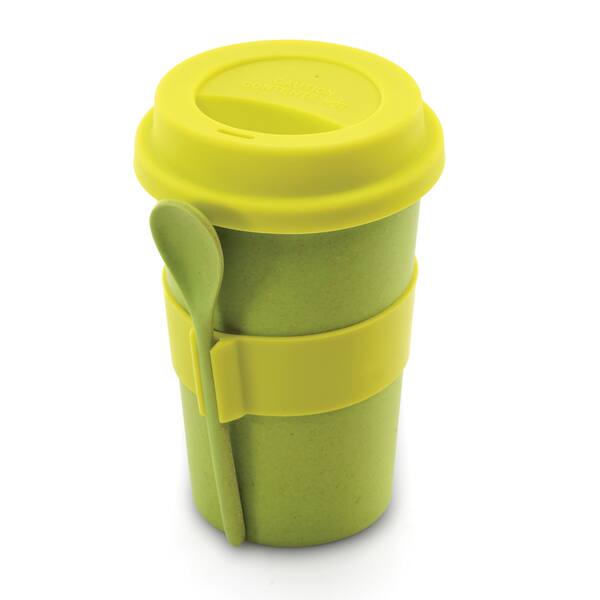 BergHOFF Leo 11.16 oz Green Porcelain Travel Mug