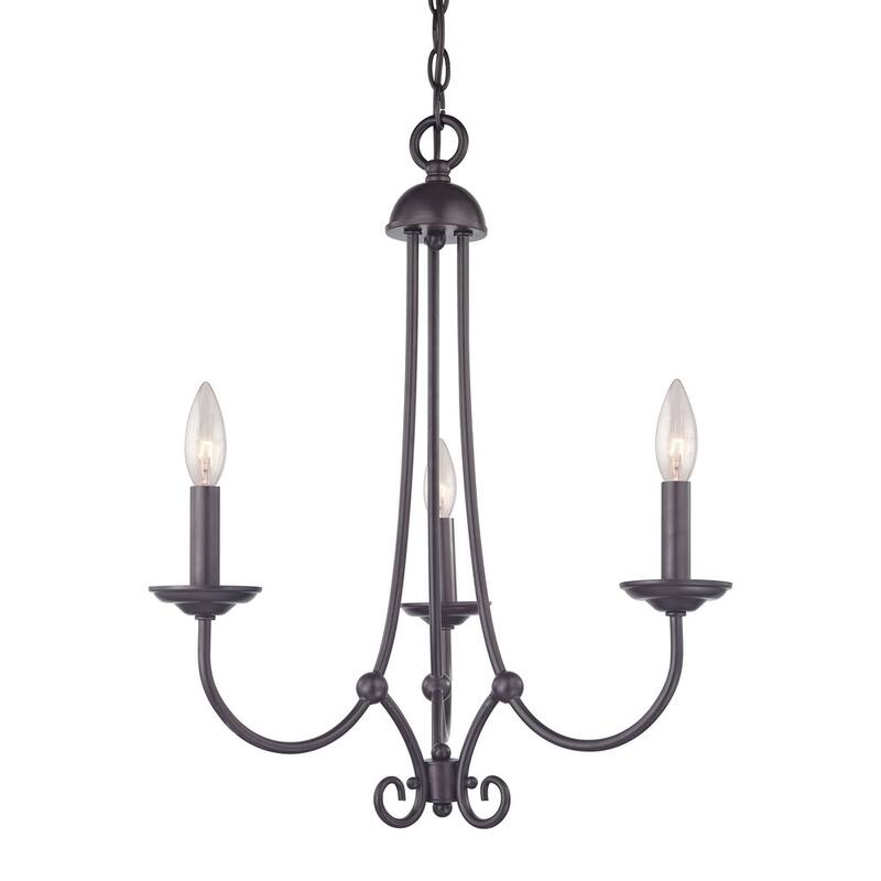 Elk Home Williamsport Oil Rubbed Bronze Metal 3 Light Chandelier