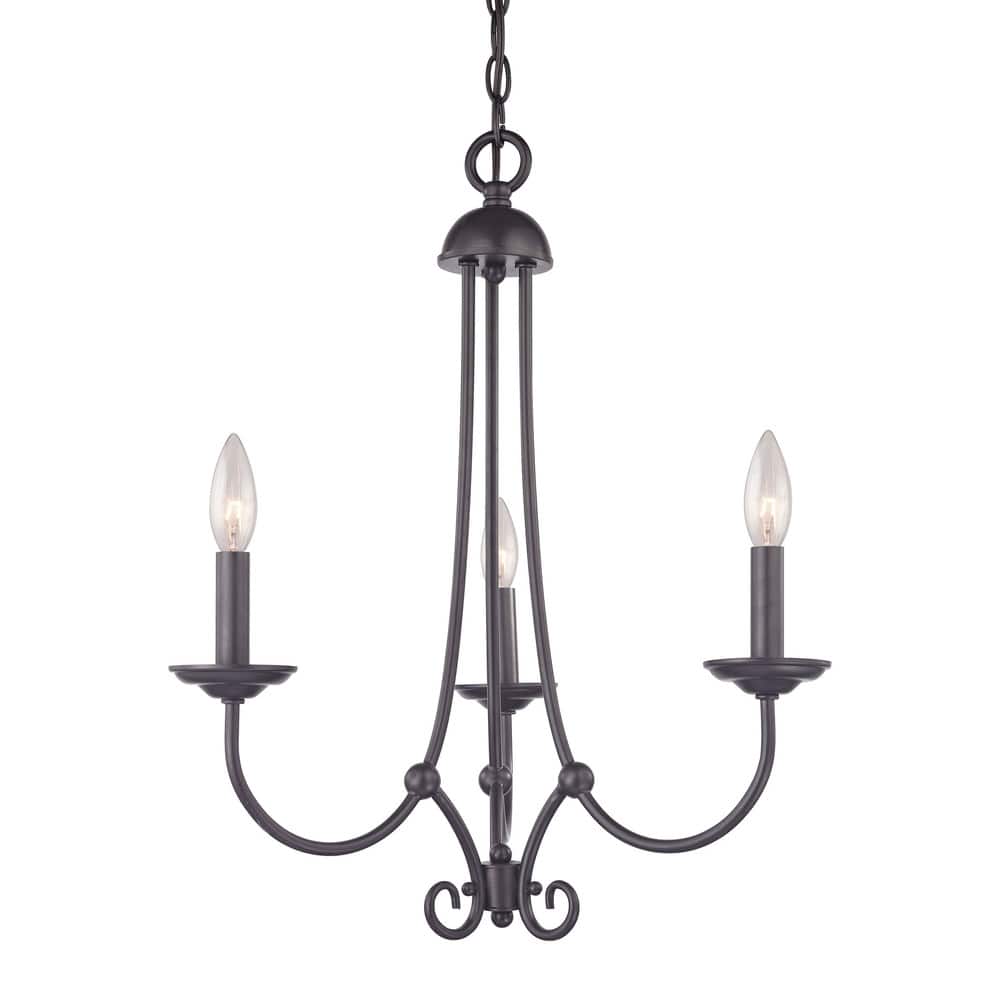 Elk Home Williamsport Oil Rubbed Bronze Metal 3 Light Chandelier