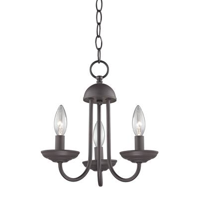 Cornerstone Williamsport 3 Light Mini Chandelier in Oil Rubbed Bronze