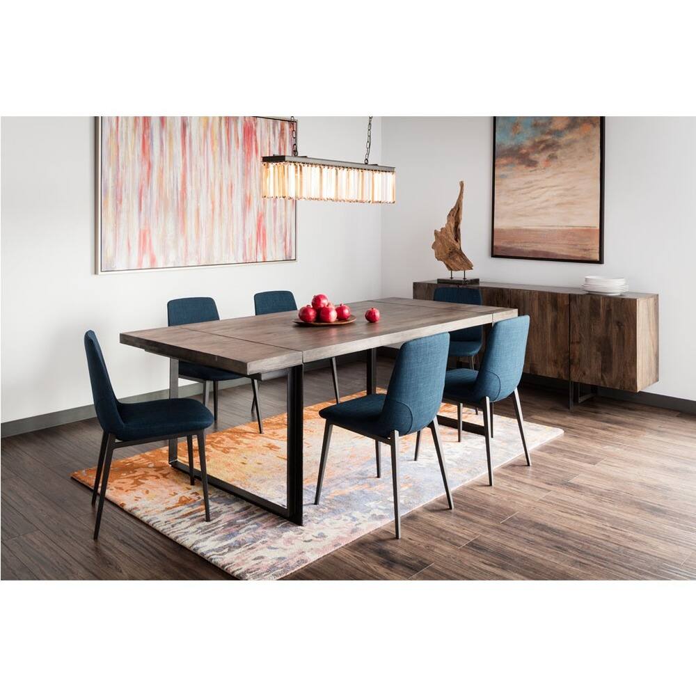 Aurelle Home Sofia Modern Blue Dining Chair (Set of 2)