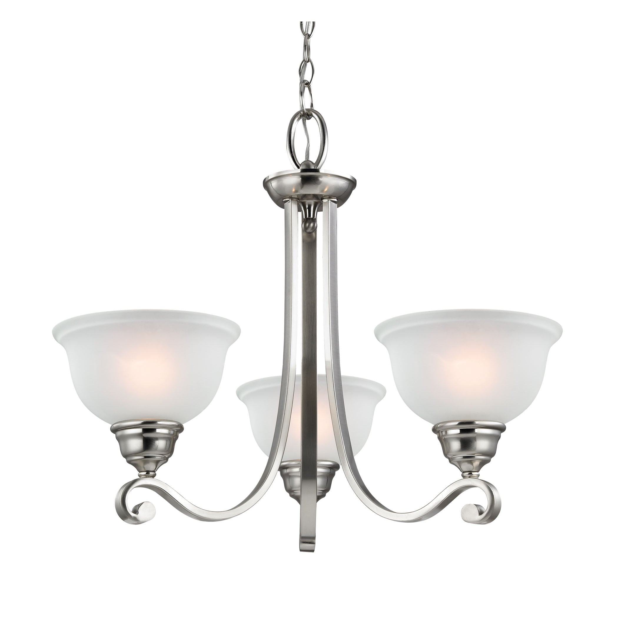 Cornerstone Hamilton 3 Light Chandelier In Brushed Nickel (Brushed Nickel Finish, 100 Medium Bulb) - Chandeliers For Bedrooms by Overstock.com