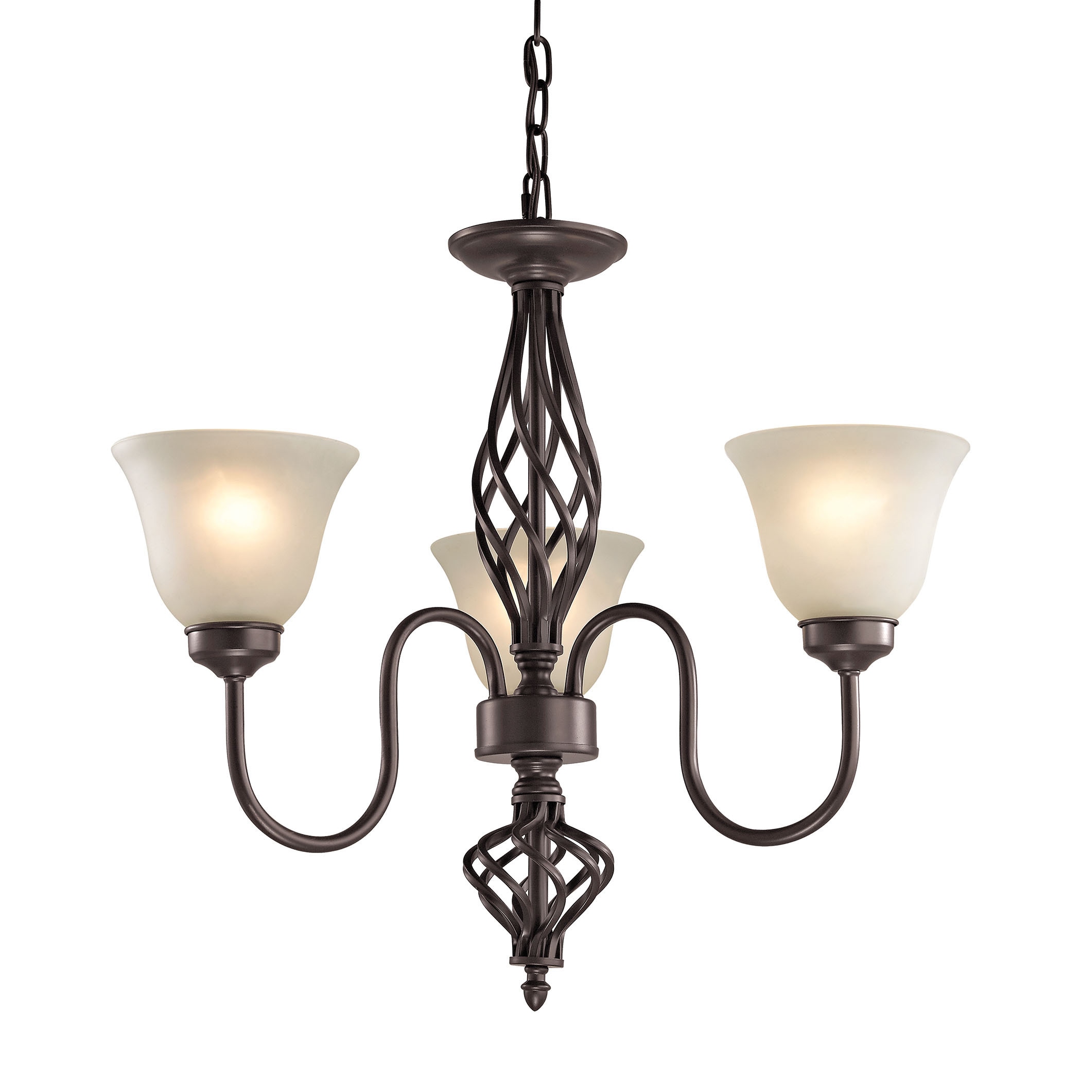 Cornerstone Santa Fe 3 Light Chandelier In Oil Rubbed Bronze (Oil Rubbed Bronze Finish, 100 Medium Bulb) - Chandeliers For Bedrooms by Overstock.com