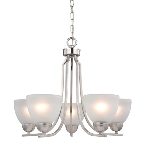 Cornerstone Kingston 5 Light Chandelier In Brushed Nickel   17367306