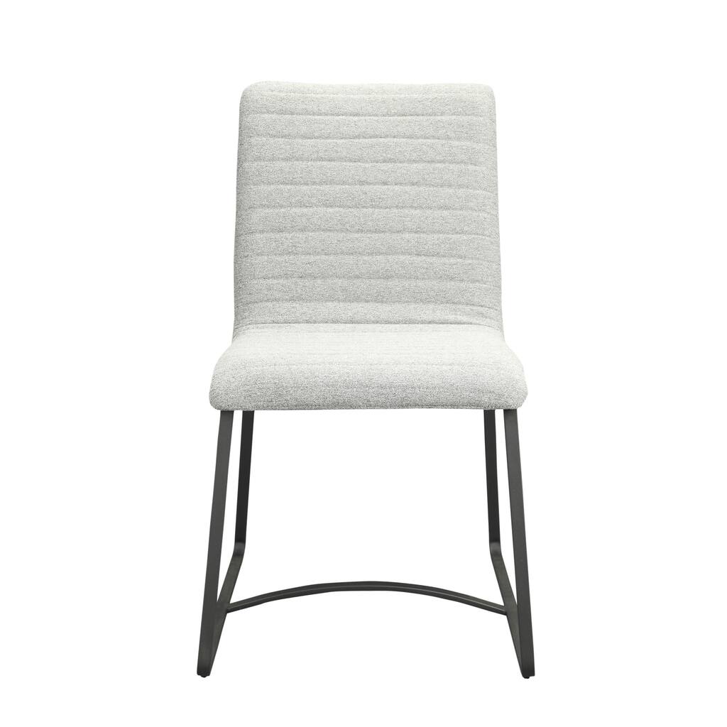 Aurelle Home Lisa Dining Chair Light Grey (Set of 2)