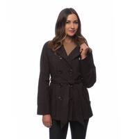 Shop DKNY Women's Double Breasted Belted Rain Trench Coat - Free ...