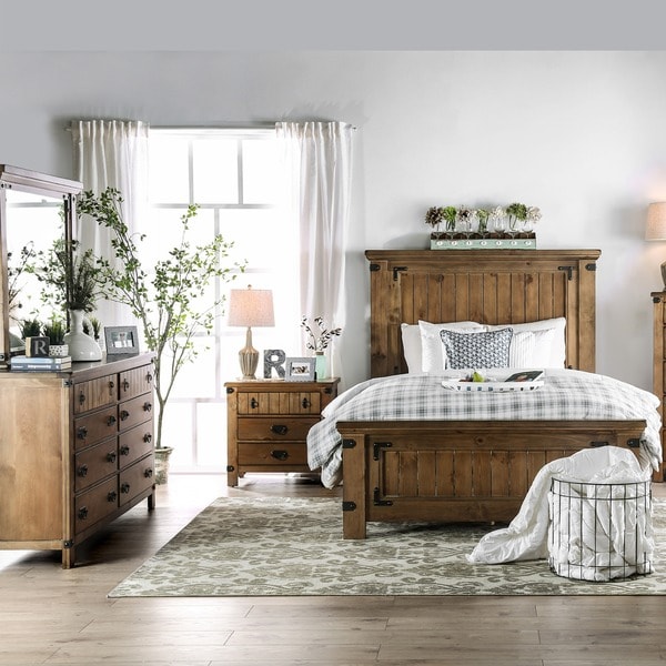 shop the gray barn pawnee country style 4-piece bedroom set - on